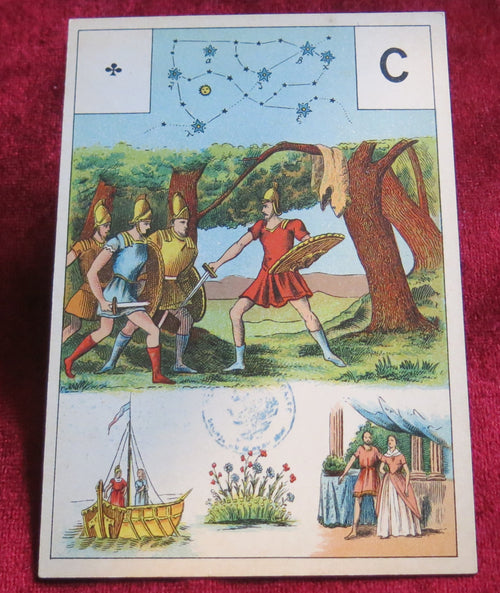 Very Rare Antique Deck – Grand Jeu de Mlle Lenormand - circa 1880–1890 – B.P. Grimaud