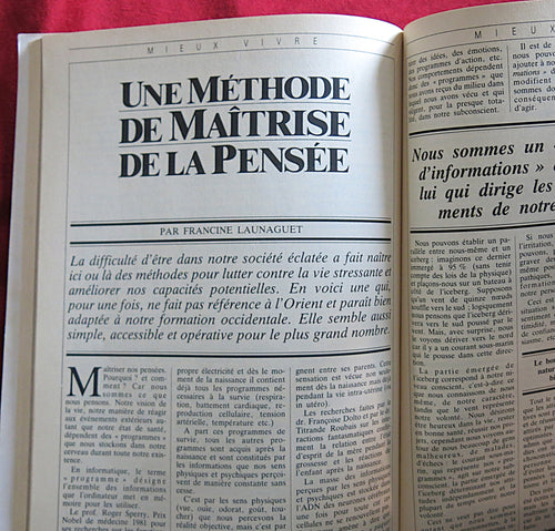 Magazine Spirituel Français Vintage 1987 - La véritable histoire des Tarots - Régime énergétique chinois