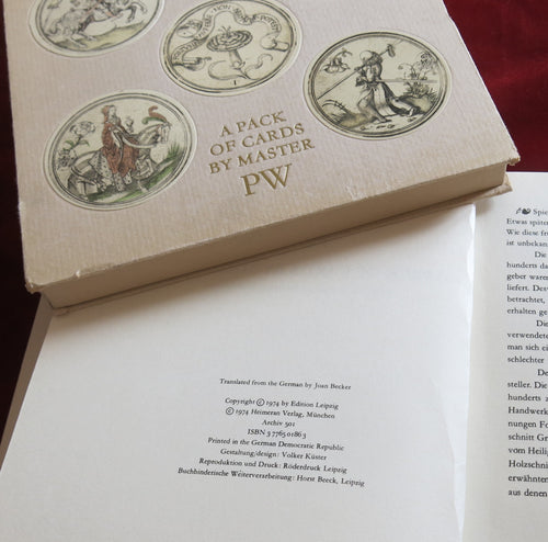 Un jeu de cartes de Maître PW – Édition 1974 Leipzig – Collection de cartes à jouer rondes
