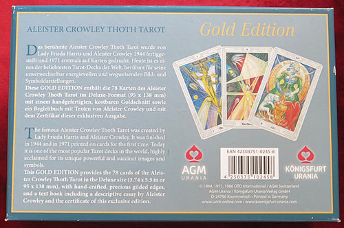 Aleister Crowley Thoth Tarot – Gold Edition (Königsfurt-Urania, 2018)