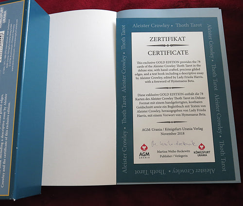 Aleister Crowley Thoth Tarot – Gold Edition (Königsfurt-Urania, 2018)
