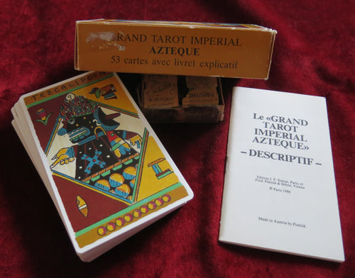 Jeu de tarot aztèque 1986 - Cartes oracles d'art aztèque