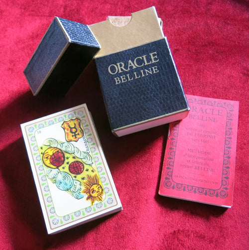 Oracle Belline Années 80 - Coffret Classique - Cartomancie - Oracle de Belline Vintage -