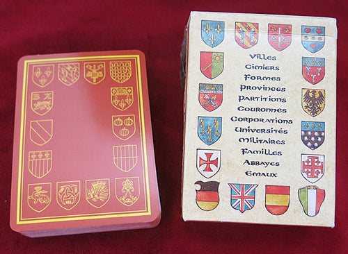 Jeu de cartes Family Coat of Arms Rules 1994 - Jeu de cartes français vintage