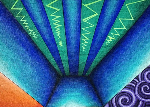 TASK by Bö - Acrylic painting on canvas: Original Art Work by Bö - Original Painting Art
