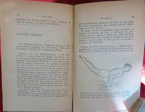 ASANAS - HATHA YOGA 1946 livre rare