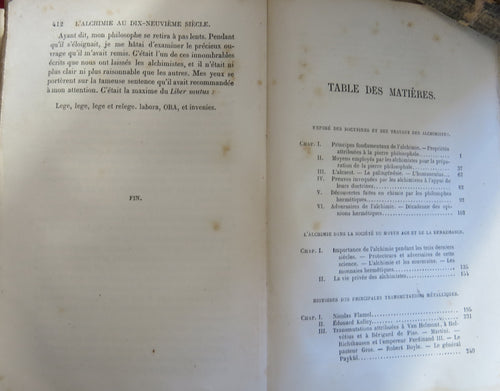 Alchimie 1856 : Essai historique et critique sur la philosophie hermétique