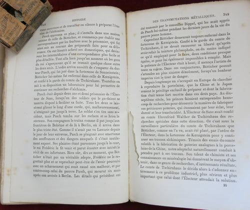 Alchimie 1856 : Essai historique et critique sur la philosophie hermétique