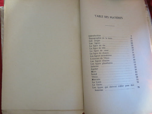 GEORGES MUCHERY - Palmistry 1930 - Rare Occult book