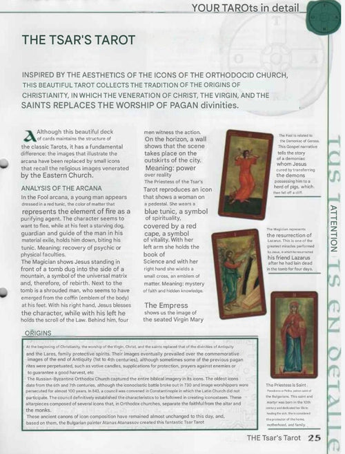 Tarot of the Tsar - Russian divination - Russian Saints