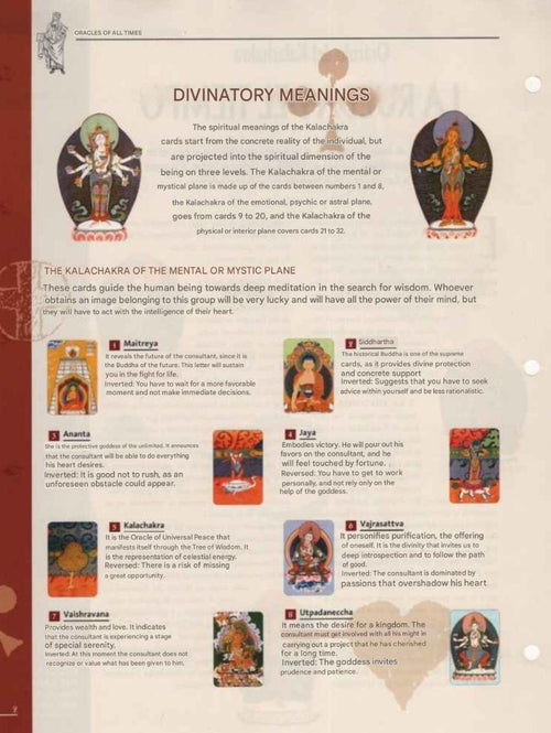 The Wheel of Time: Kalachakra (Oracolo di Kalachakra) + Guide - RARE Out of Print Limited Edition
