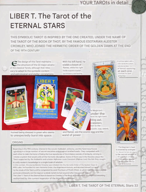Liber T: Tarot of Stars Eternal + Guide - Aleister Crowley