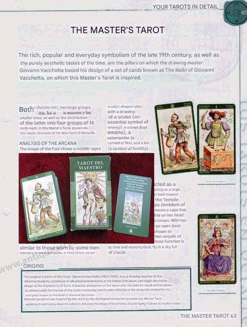 Tarot of the Master + Instructions – Tarot del Maestro (Lo Scarabeo, 2005) — Giovanni Vacchetta 1893