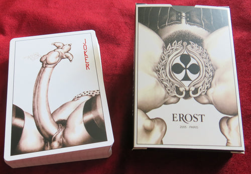 Cartes à jouer EROST – Édition collector limitée ultra rare – Jeu vintage S&M Bondage