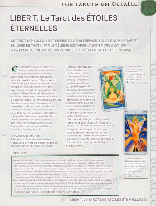 Liber T: Tarot of Stars Eternal + Guide - Aleister Crowley