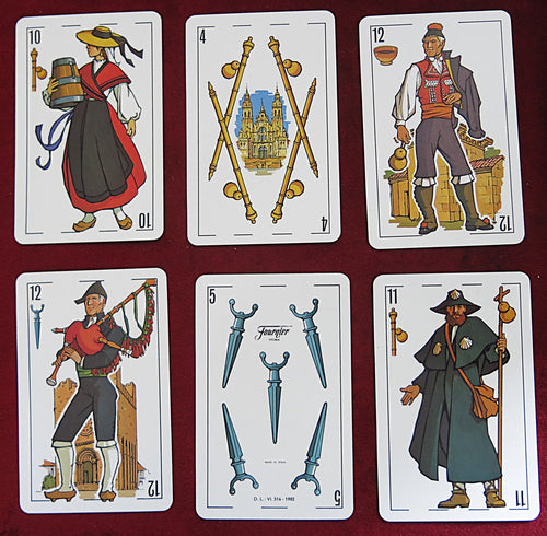 Jeu de cartes espagnol galicien vintage 1983 – Fournier Vitoria (Espagne)