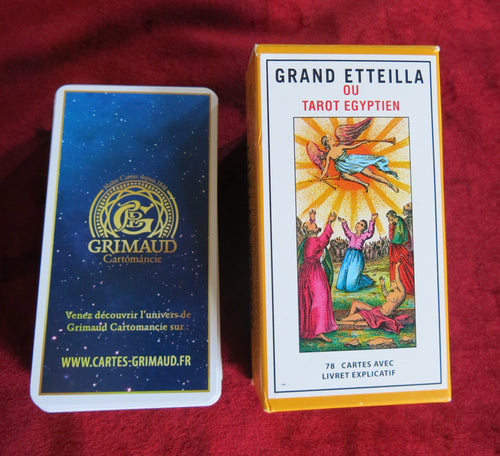 Grand Etteilla Tarot Égyptien – Grimaud années 1980 – Scellé – NOUVEAU & PAS FAUX !!!