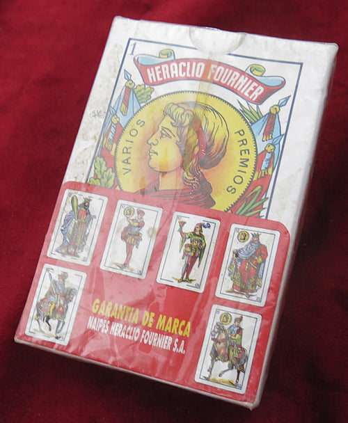 Cartes à jouer espagnoles Heraclio Fournier des années 80 – Jeu scellé vintage – Baraja Española – Naipes Fournier Vitoria Spain