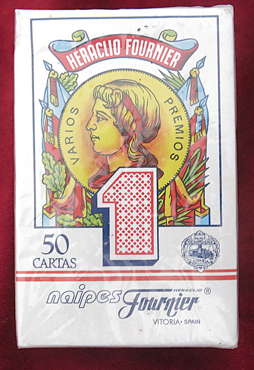 Cartes à jouer espagnoles Heraclio Fournier des années 80 – Jeu scellé vintage – Baraja Española – Naipes Fournier Vitoria Spain