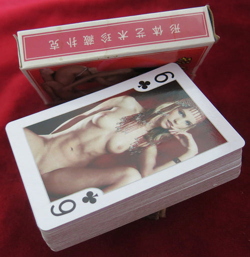 Jeu de cartes Poker Girls du casino de Hong Kong des années 80