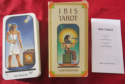 Le jeu de tarot IBIS - Vintage Rare 1991 - Tarot égyptien - Thot, Dieu de la Connaissance