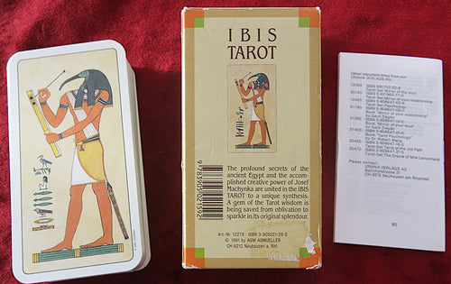 Le jeu de tarot IBIS - Vintage Rare 1991 - Tarot égyptien - Thot, Dieu de la Connaissance