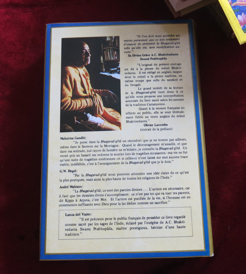 La Bhagavad-Gītā 1978 - Les grands classiques de l'Inde - Lire Srimad Bhagavatam Coffret 3 volumes