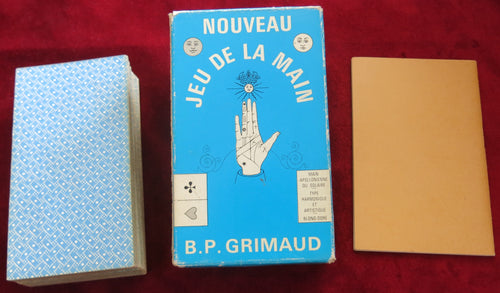 Nouveau Jeu de la Main 1965 Grimaud - Blue Deck - palm reading, chiromancy