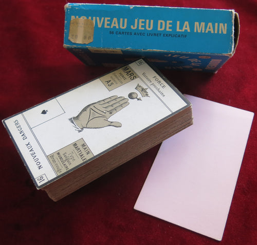 Nouveau Jeu de la Main 1965 Grimaud - Blue Deck - palm reading, chiromancy