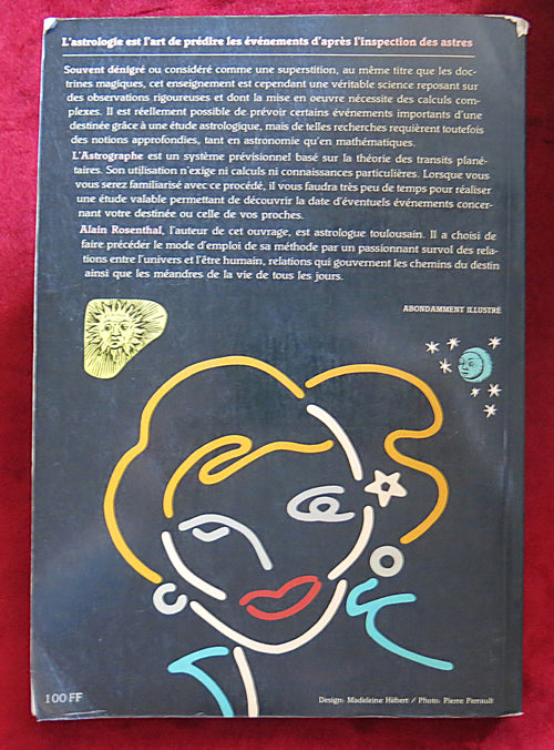 L'Astrographe par Alain Rosenthal (1987) – Livre d'astrologie Français vintage