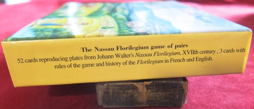 Old memory game "The Nassau Florilegium" 1994 - English & French instructions