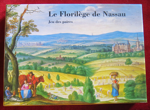 Old memory game "The Nassau Florilegium" 1994 - English & French instructions