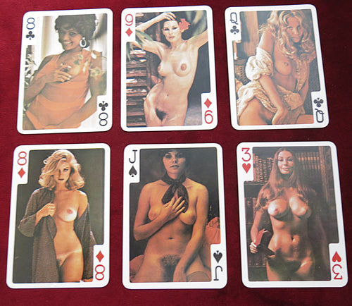 Jeu de cartes Pin-Up Las Vegas des années 1970 - Showgirl nue vintage