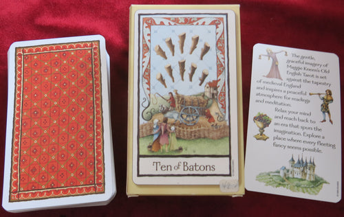 Jeu de cartes de tarot anglais ancien
