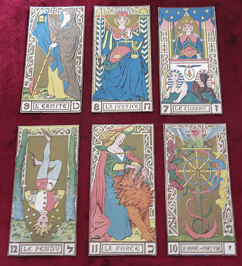 Extremely Rare Oswald Wirth Tarot Deck – Circa 1926 – Original Chromolithographic Edition