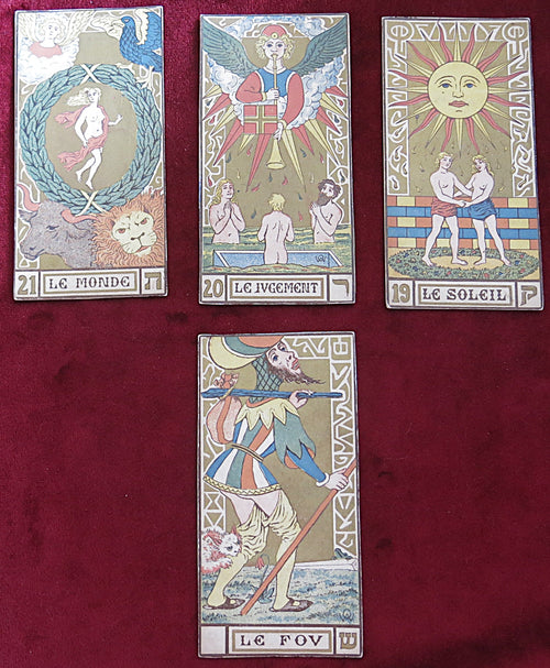 Extremely Rare Oswald Wirth Tarot Deck – Circa 1926 – Original Chromolithographic Edition