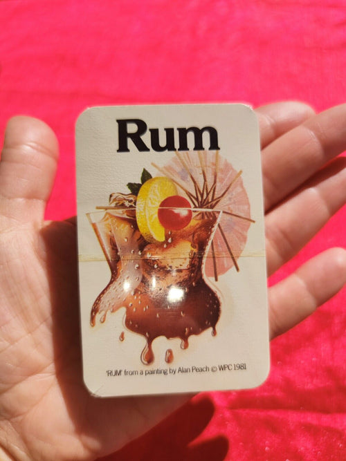 Coffret de cartes à jouer Rhum & Coca, double jeu, 1970