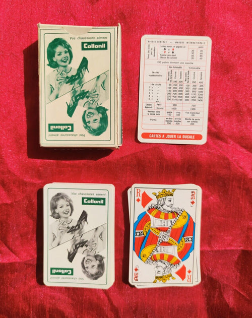 Ancienne publicité collector 54 cartes à jouer "Callonil"