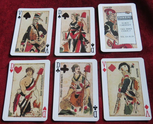 Réplique historique du Jeu de l'An 2, Jeu de 54 Cartes, France, années 1980