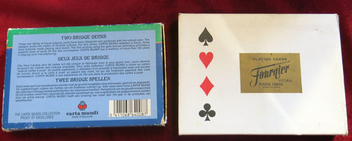 Cartes à jouer Persian Garden et Fournier – 2 jeux de bridge vintage – Carta Mundi et Fournier