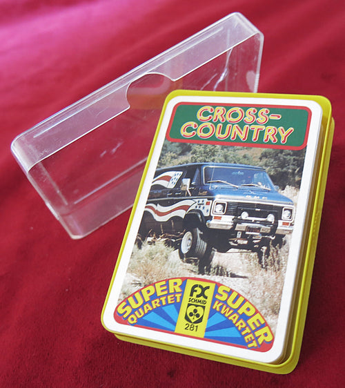« Cross-Country Off-Road Quartet – FX Schmid années 1980 – Jeu de cartes de course vintage rare »