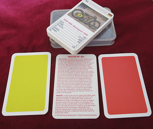 Jeu de cartes de motos vintage des années 70 – Jeu de société | Motos vintage | Vieux moteurs
