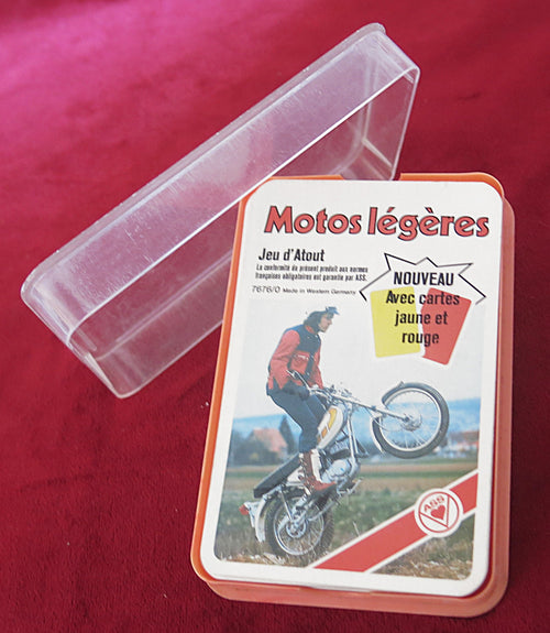 Jeu de moto années 70 – Vintage Trump Card Game – ASS Altenburger (1979, Allemagne de l'Ouest) - Motos Légères
