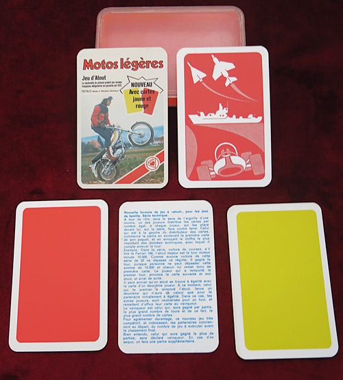 Jeu de moto années 70 – Vintage Trump Card Game – ASS Altenburger (1979, Allemagne de l'Ouest) - Motos Légères