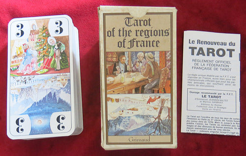 Tarot des Régions de France 1986 - Jeu de tarot vintage