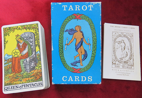 Rider Waite Tarot 1970 - Vintage Blue Box - Rider & Company, London.