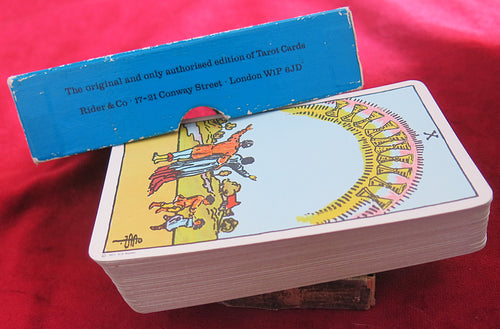 Rider Waite Tarot 1970 - Vintage Blue Box - Rider & Company, London.