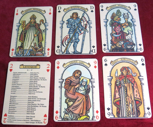 Symbolisme des saints 1981 Jeu de cartes
