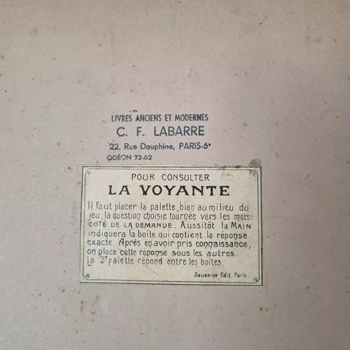 Coffret Oracle Léon SAUSSINE XIXe siècle - "Je vois tout : Présent Passé Futur"