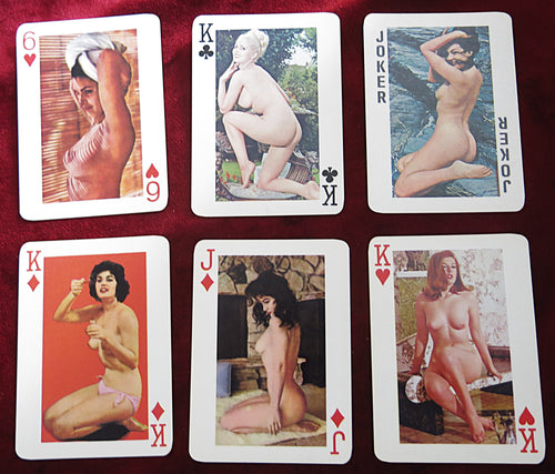 Jeu de cartes à jouer Sweetheart Nude 1970 - PAS COMPLET !